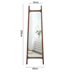 Modern Oriental Solid Wood Standing Mirror - Staunton and Henry