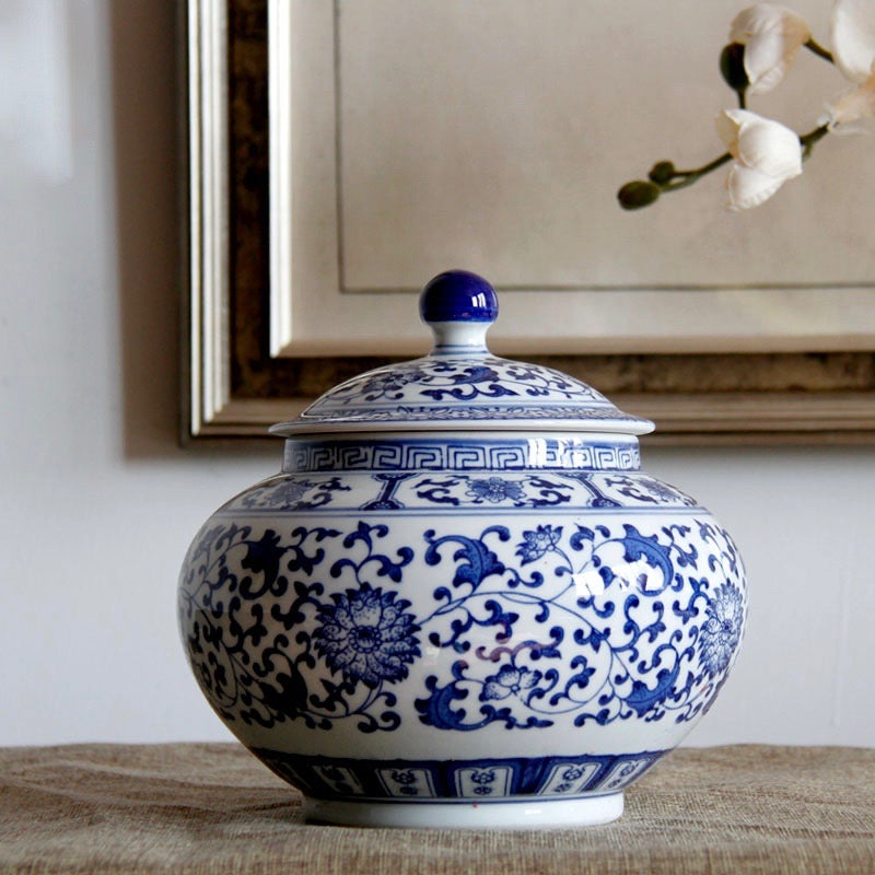 Ming Blue and White Chinese Ceramic Container - kingkong游戏_金刚kingkong游戏下载与KINGKONG官网