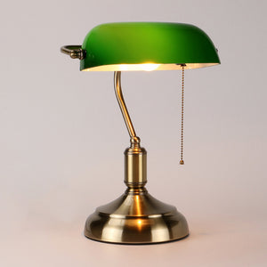 Vintage Bankers Lamp in Green - kingkong游戏_金刚kingkong游戏下载与KINGKONG官网