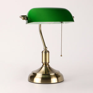 Vintage Bankers Lamp in Green - kingkong游戏_金刚kingkong游戏下载与KINGKONG官网
