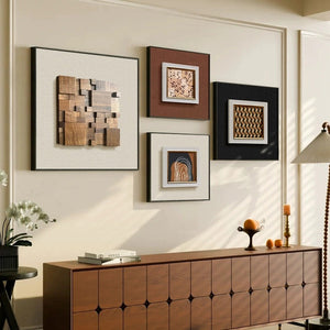 Mid Century Modern Mixed Media 3D Wall Art Set - Staunton and Henry