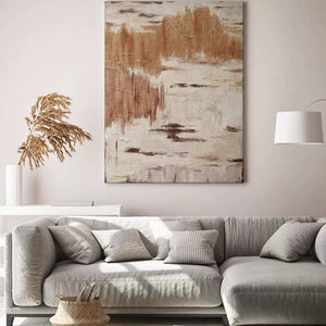 Neutral Colored Abstract Wall Art Framed Print - Staunton and Henry