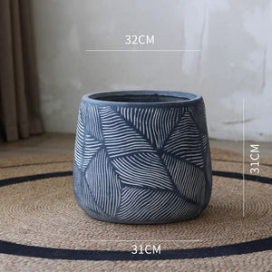 Textured Organic Modern Plant Pot - Staunton and Henry