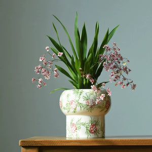 Modern Vintage Floral Ceramic Planter - Staunton and Henry