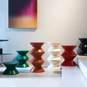 Zig Zag Style Acrylic Stool - Staunton and Henry