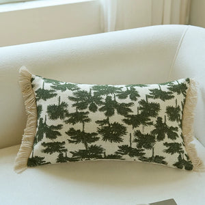 Oasis Green Palm Lumbar Cushion Cover Set - Staunton and Henry