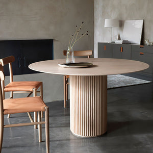 Art Deco Solid Wood Round Dining Table - Staunton and Henry