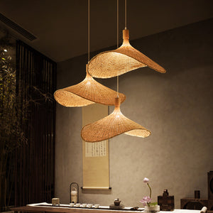 Modern Straw Hat Ceiling Light - Staunton and Henry