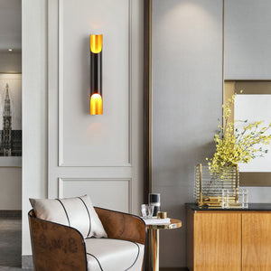 Black and Gold Wall Light - Staunton and Henry