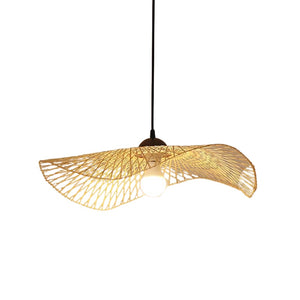 Modern Wicker Lotus Leaf Ceiling Light - Staunton and Henry