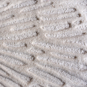 Solenne Textured Ivory Round Wool Rug - Staunton and Henry