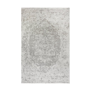 Sadlo Grey Wool Jacquard Area Rug - Staunton and Henry