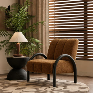 Arlo Mid-Century Fabric Lounge Chair - Staunton and Henry