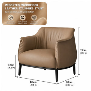 Milano Vegan Leather Lounge Chair - Staunton and Henry