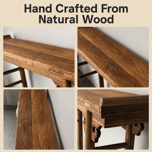 Song Reclaimed Elm Wood Console Table - Staunton and Henry
