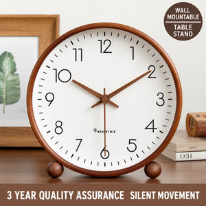 Nobu Nordic Solid Wood Silent Clock - Staunton and Henry