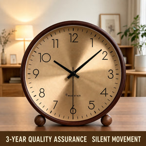 Nobu Nordic Solid Wood Silent Clock - Staunton and Henry