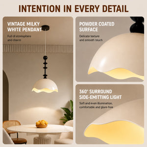 Lumiere White Wabi Pendant Light - Staunton and Henry