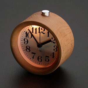 Modern Classic Alarm Clock with Beech Wood Frame - Staunton and Henry