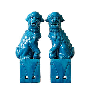 Blue Foo Dogs - Set of 2 - kingkong游戏_金刚kingkong游戏下载与KINGKONG官网