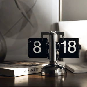 Retro Digital Stainless Steel Flip Down Clock - Staunton and Henry
