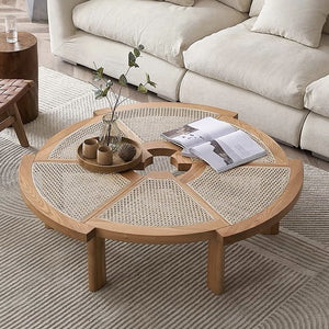 Replica Rio Low Rattan and Wood Coffee Table - Staunton and Henry