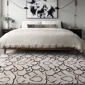 Vinak Natural Black and White Area Rug - Staunton and Henry