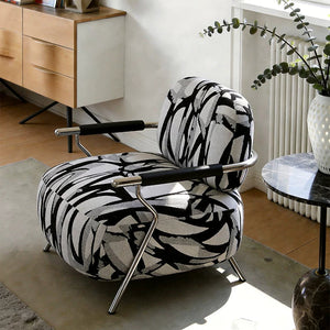 Luca Jacquard Mid-Century Lounge Chair - kingkong游戏_金刚kingkong游戏下载与KINGKONG官网
