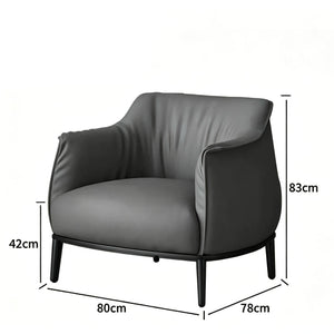 Milano Vegan Leather Lounge Chair - Staunton and Henry