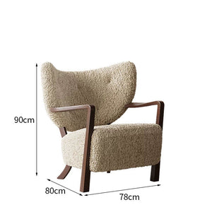 Aiko Cream Boucle Lounge Chair - Staunton and Henry
