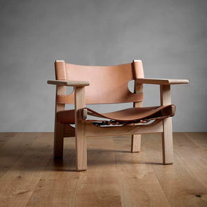 Safari Sling Leather Lounge Chair - Staunton and Henry