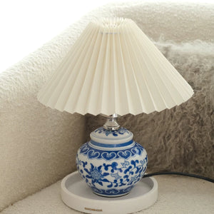 Ming Blue and White Ceramic Table Lamp - Staunton and Henry