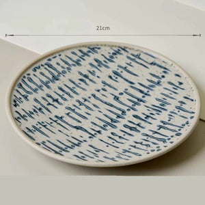 Kyoto Blue & White Stoneware Plate - Set of 4 - kingkong游戏_金刚kingkong游戏下载与KINGKONG官网