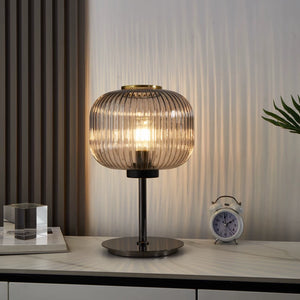 Glow Ribbed Glass Table Lamp - Staunton and Henry