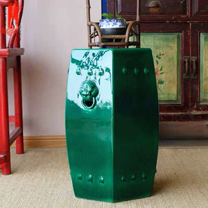 Emerald Guardian Ceramic Garden Stool - kingkong游戏_金刚kingkong游戏下载与KINGKONG官网