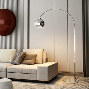 Archie Arc Chrome Floor Lamp - Staunton and Henry