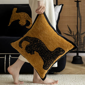 Sienna Leopard Chenille Cushion Cover - Staunton and Henry