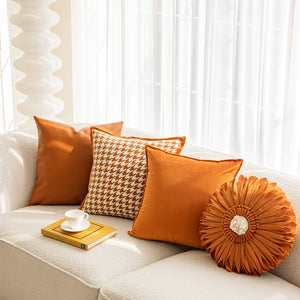 Saffron Burnt Orange Cushion Cover Set - Staunton and Henry