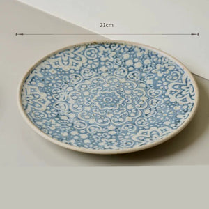 Kyoto Blue & White Stoneware Plate - Set of 4 - kingkong游戏_金刚kingkong游戏下载与KINGKONG官网
