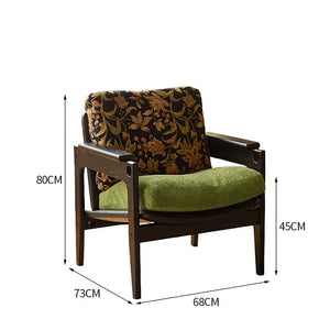 Benson Wood and Leather Lounge Chair - Staunton and Henry
