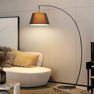 Milano Linen Arch Floor Lamp - Staunton and Henry
