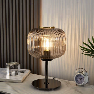 Glow Ribbed Glass Table Lamp - Staunton and Henry