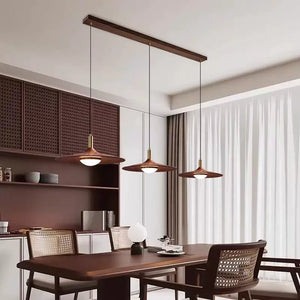 Orbit Mid Century Modern Walnut Pendant Light - Staunton and Henry