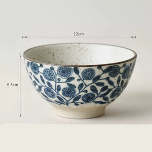 Kyoto Hand-Painted Blue and White Ceramic Bowl - Set of 4 - kingkong游戏_金刚kingkong游戏下载与KINGKONG官网