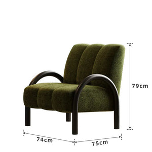 Arlo Mid-Century Fabric Lounge Chair - Staunton and Henry
