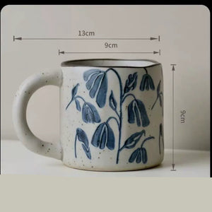 Kyoto Blue and White Ceramic Mugs - Set of 4 - kingkong游戏_金刚kingkong游戏下载与KINGKONG官网