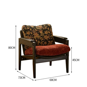 Benson Wood and Leather Lounge Chair - Staunton and Henry