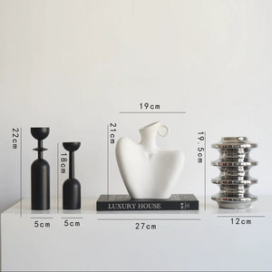 Mondo Italian Sculptural Ceramic Ornament Set - Staunton and Henry
