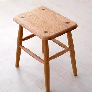 Haru Japandi Solid Wood Stool - Staunton and Henry