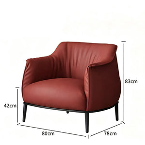 Milano Vegan Leather Lounge Chair - Staunton and Henry